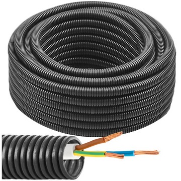 RURA KARBOWANA GIĘTKA PESZEL ELEKTROPLAST STRÓŻA 16mm x 25m PCV16/11-25M320