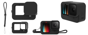 Силиконовый чехол + шнурок + штекер GOPRO 9