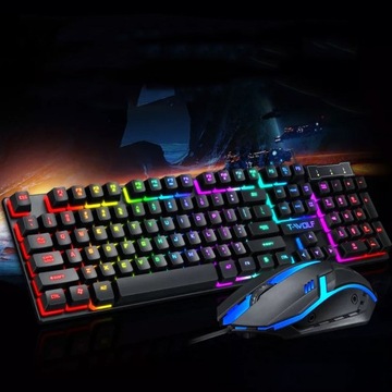 ГИБРИДНАЯ ИГРОВАЯ КЛАВИАТУРА + МЫШЬ С RGB ПОДСВЕТКОЙ