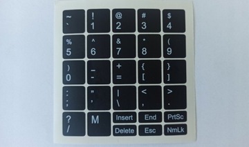 Naklejki na klawiaturę laptopa