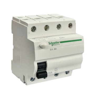 Wyłącznik różnicowo-prądowy A9Z05425 4P 25A 0,03A typ AC ID K