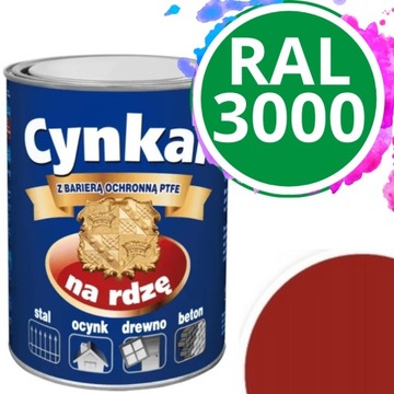 CYNKAL GRUNTOEMALIA AKRYLOWA RAL 3000