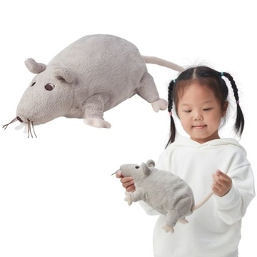 IKEA GOSIG RATTA Pluszowy szczur SZARY 23 cm NA PREZENT DLA DZIECKA