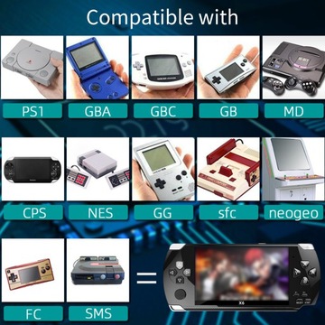 Мини-игровая консоль с ЖК-экраном, быстрый отклик, 8 ГБ памяти USB