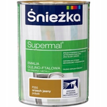 Farba ŚNIEŻKA SUPERMAL orzech jasny 0,4L