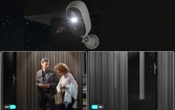 Уличная камера безопасности, аккумулятор, Wi-Fi, 3 МП, 4-кратный зум, 2 карты памяти, 32 ГБ