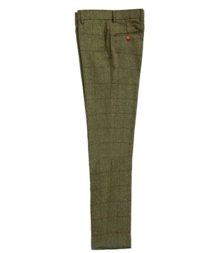 Men's Green Trousers Tweed Leisure Cotton Male Gen