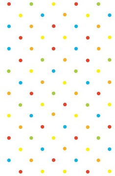 Скатерть бумажная COLORFUL DOTS 120х180см Пол-Мак