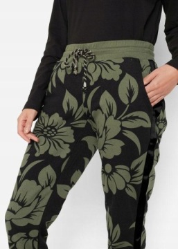 42 Bonprix WW ЧЕРНО-ЗЕЛЕНЫЕ СПОРТИВНЫЕ БРЮКИ