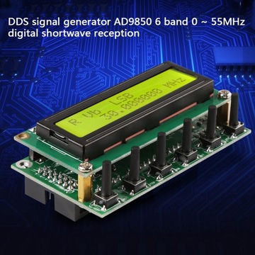 Генератор сигналов AD9850 DDS, 6 диапазонов, 0 ~ 55 МГц