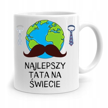 KUBEK NA DZIEŃ OJCA DLA TATY NAJLEPSZY NA ŚWIECIE z Nadrukiem ze Zdjęciem