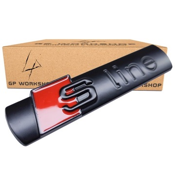 EMBLEMAT ZAMIENNIK DO S-LINE ZNACZEK NAKLEJKA CZARNY MAT