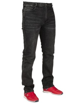 Spodnie męskie jeans W:35 94 CM L:32 czarne