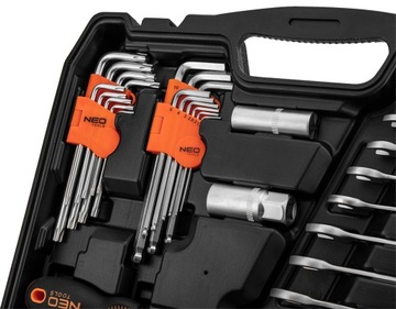 НЕО Набор ключей 150 шт. 1/2', 1/4' 10-210