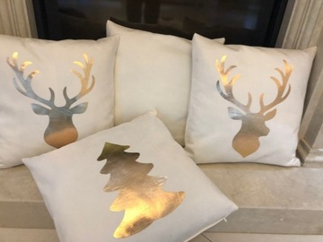 Aksamitna Poszewka Świąteczna Limited Renifer Roz