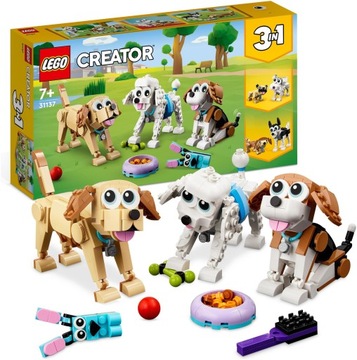 Lego creator 31137 urocze psiaki beagle pudel labrador psy zwierzaki klocki