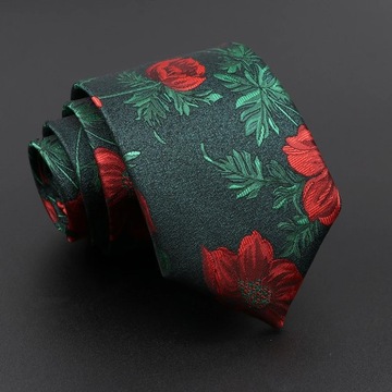 Novelty Men's Tie Floral Feather Elk Geometric Patten Red Blue Neckties