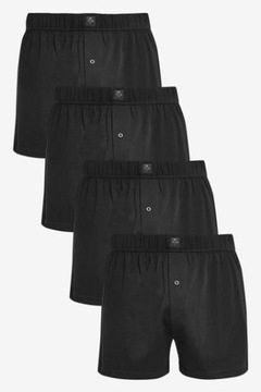 XL Next Essential Black Essential Jersery Boxers 4 PACK