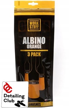 Work Stuff Albino Orange 3-pak Pędzelki do auta
