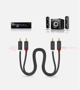Стерео аудио-видео кабель Ugreen 2 RCA 2x Cinch 5 м хорошего качества