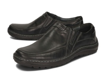 СЛИПОНЫ МУЖСКИЕ, КОЖАНЫЕ 091 ЧЕРНЫЕ 41