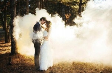 Свеча Smoke Fountain, фиолетовая, свадебная сессия, 5 шт.