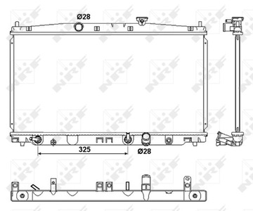 CHLADIČ MOTORU HONDA INSIGHT 1.3H 04.09-