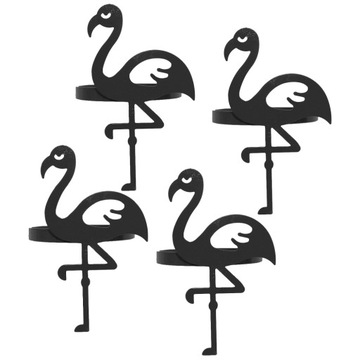 КОЛЬЦА ДЛЯ САЛФЕТОК ФЛАМИНГО ДЕКОР ОБЕДЕННОГО СТОЛА 4 ШТ.
