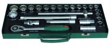 JONNESWAY KLUCZE NASADOWE 1/2'' 25 SZT. 12 KĄTNE