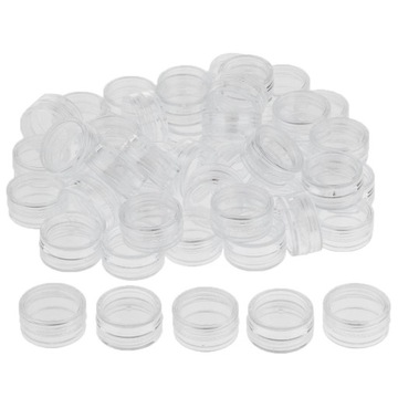 50pcs Reusable Container Jars Pot 5g as described