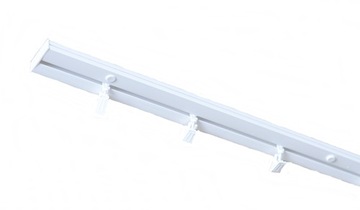 KARNISZ PCV Szyna sufitowa BIAŁA 1-torowa 390 cm