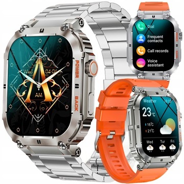 ZEGAREK MĘSKI SMARTWATCH ROZMOWY PULS KROKI MENUPL