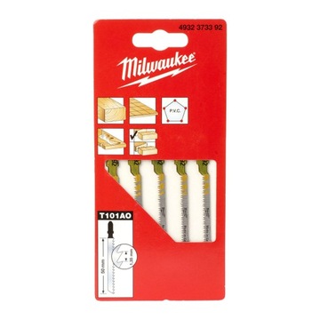 Brzeszczot do Wyrzynarki Drewno PVC Panele do Cięcia Łuków 5szt Milwaukee