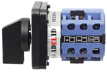 КУЛАЧКОВЫЙ ПЕРЕКЛЮЧАТЕЛЬ 16A 3F ЛЕВАЯ ПРАВАЯ ПЛАТА IP65