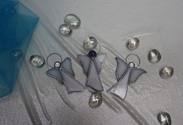 Ангелочки из витражей Тиффани НАБОР из 3 шт. Ангел