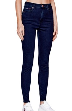 Tommy Hilfiger Jeansy Sylvia DW0DW09211 Granatowy Super Skinny Fit 29/32