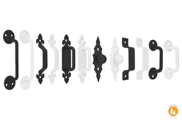 Кованая ручка двери шкафа, нажимная ручка Р-01