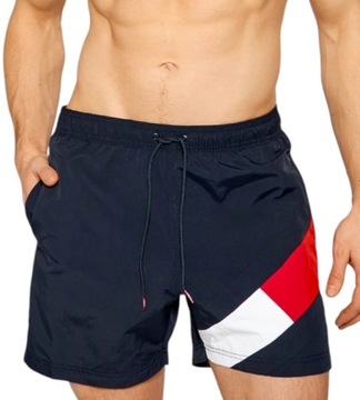 Spodenki Kąpielówki Męskie TOMMY HILFIGER SF MEDIUM DRAWSTRING | r. L