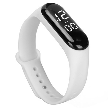 электронные часы с сенсорным экраном, светодиодный резиновый браслет, цифровые спортивные наручные часы