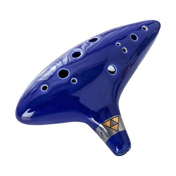 MINI OKARYNA ZELDA GRANATOWA 12 OTWOROWA CHWYTY NUTY OCARINA FLET OKARYNKA