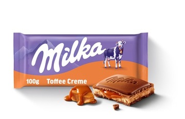 Milka czekolada mleczna z alpejskiego mleka o smaku toffee 100 g