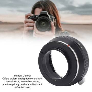 Adapter do mocowania obiektywu Konwerter obiektywu ze stopu aluminium A6