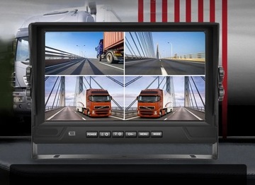 Комплект монитора 4 AHD-камеры для комбайна Тира, трактора, реверсивного экскаватора ODRA