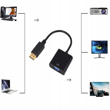 Кабель-адаптер Конвертер DisplayPort DP в VGA DSUB
