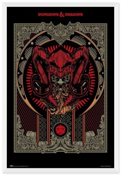 Плакат из справочника Dungeons and Dragons 61x91,5 см