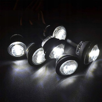 30X LAMPY SVĚTLA KONTURA 3 LED 12V 24V