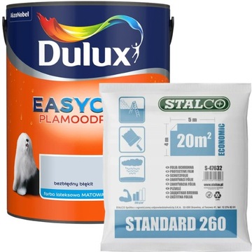 Dulux EasyCare Farba Bezbłędny Błękit 5L + GRATIS