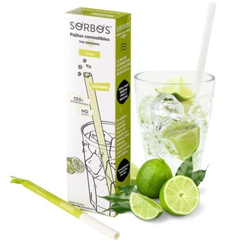 Limonkowa Słomka JADALNA SORBOS