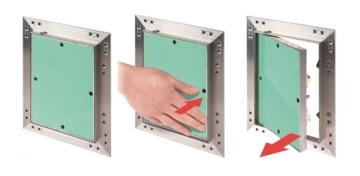 Ревизионная дверь, крышка, 600х600, гипсокартон