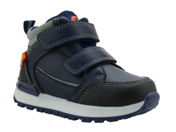 CHŁOPIĘCE TRZEWIKI PÓŁBUTY DZIECIĘCE BUTY PRZEJŚCIOWE NA RZEPY LEKKIE 21